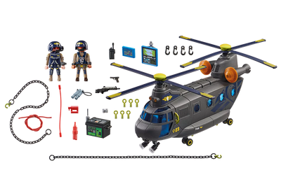Playmobil Tactical Unit Rescue Aircraft Playset 117pc