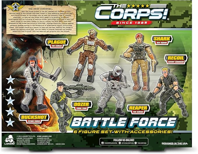 The Corps! Battle Force 14pc Military Action Figure And Accessory Set