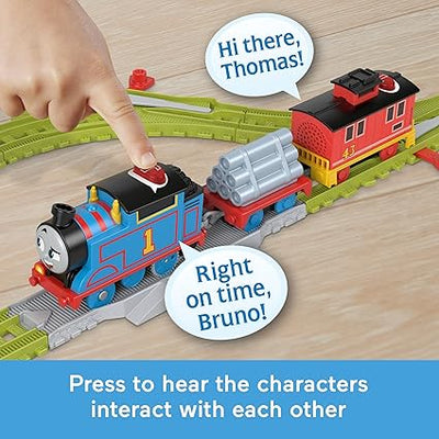 Thomas And Friends talking Thomas And Brake Car Bruno Train Set