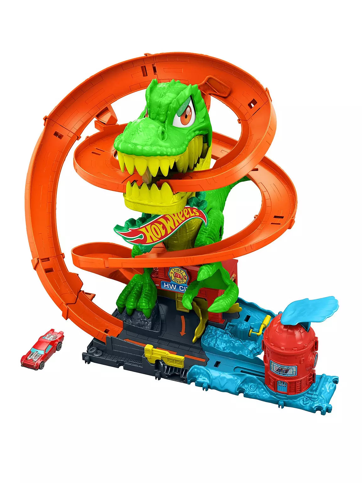 Hot Wheels T Rex Blaze Battle Playset