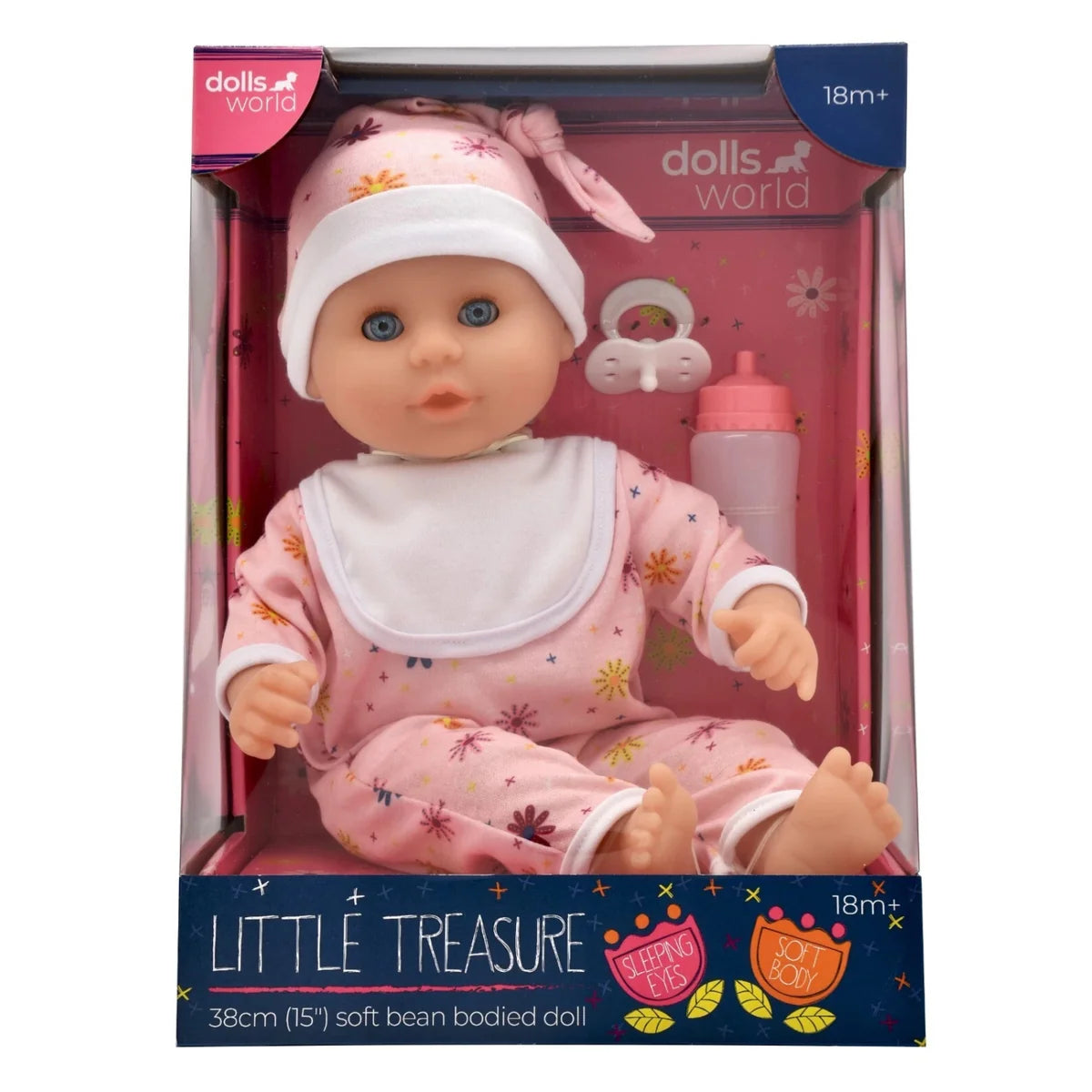 Dolls World Little TReasure 15" Soft Bodied Doll