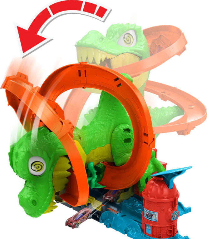 Hot Wheels T Rex Blaze Battle Playset