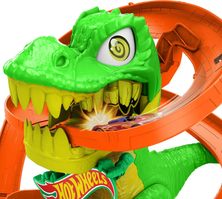 Hot Wheels T Rex Blaze Battle Playset