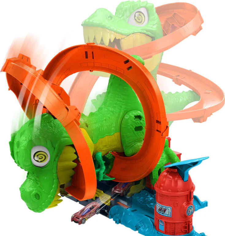 Hot Wheels T Rex Blaze Battle Playset