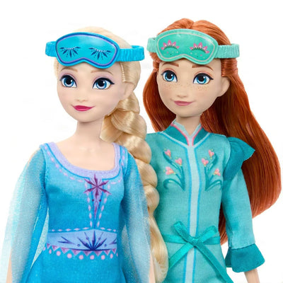Disney Frozen Slumber Sisters Anna And Elsa Dolls With Accessories Playset