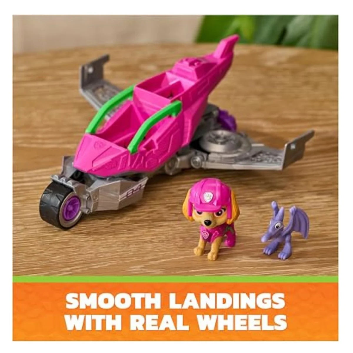 Paw Patrol Dino Skye Rescue Jet Vehicle And Skye Figure
