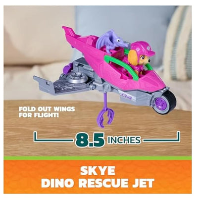 Paw Patrol Dino Skye Rescue Jet Vehicle And Skye Figure