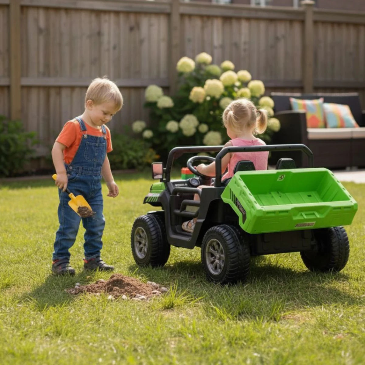 Kayto AgriBuddy 12v Ride On Jeep And Tipper