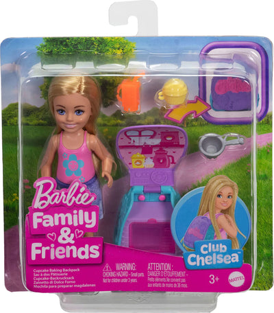 Barbie Family And Friends Chelsea Doll And Cupcake Baking Backpack Accessories