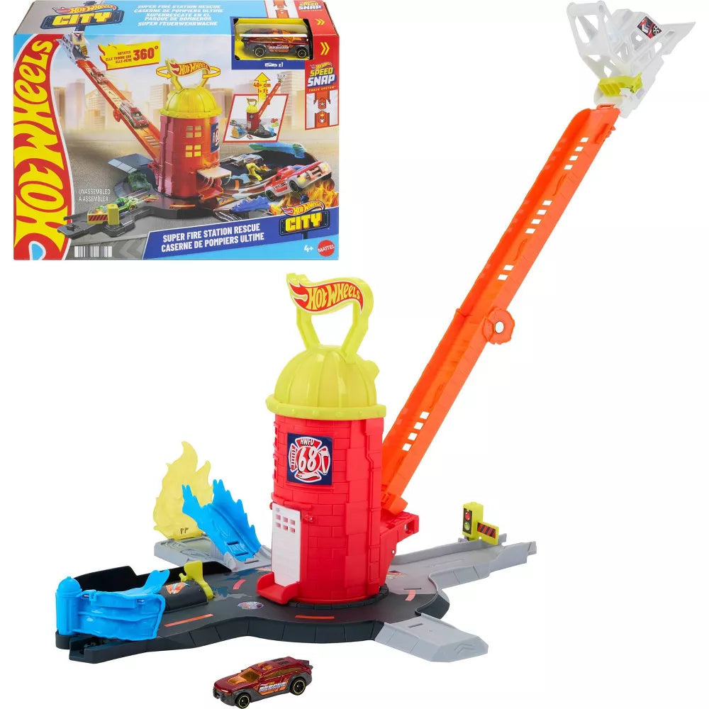 Hot Wheels Super Fire Station Rescue Playset