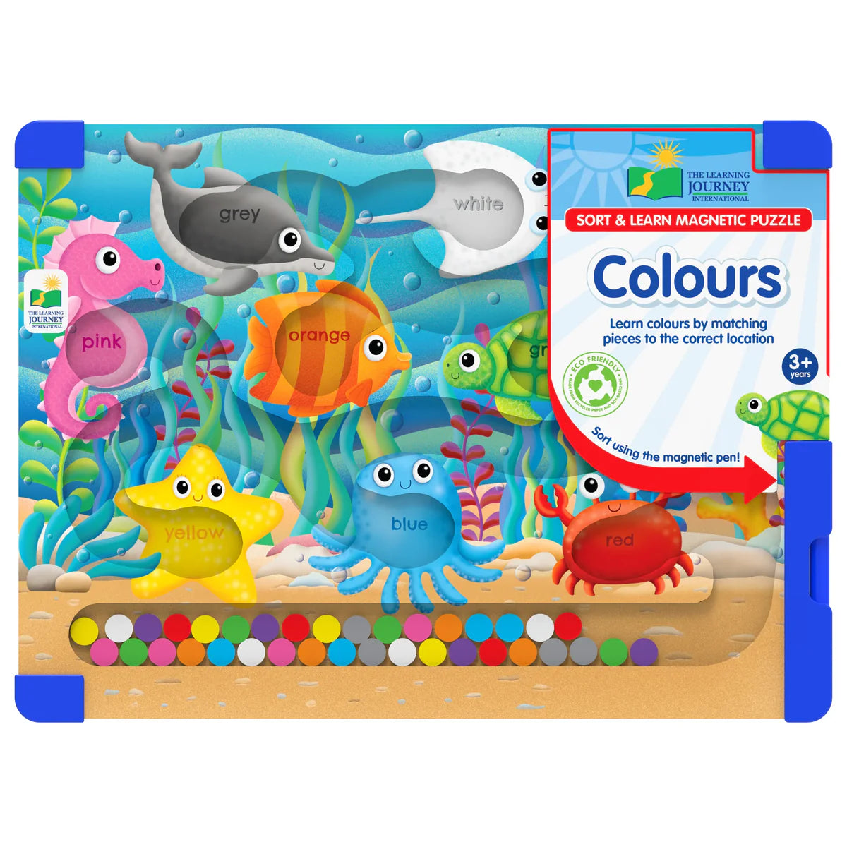 Sort And Learn Magnetic Wooden Jigsaw Puzzle Colours