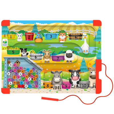 Sort And Learn Magnetic Wooden Counting Jigsaw Puzzle