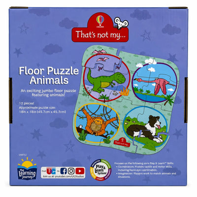 That's Not My First Floor Puzzle 12pc Jigsaw Puzzle Animals