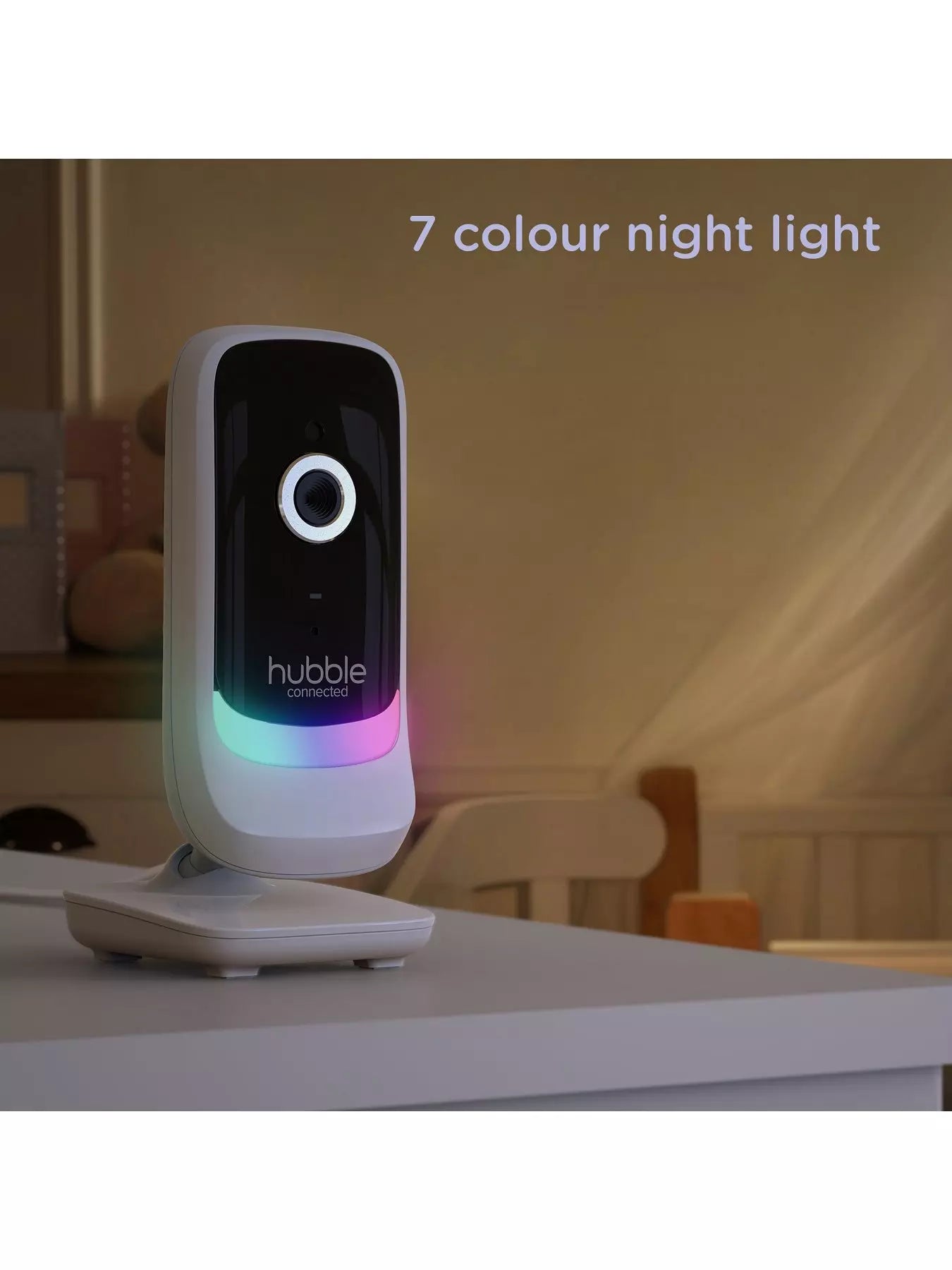 Hubble Nursey Pal Essentials Smart Baby Monitor With Fixed Camera