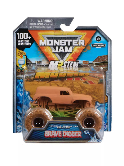 Dunk the Monster Jam truck in water to wash the dirt, revealing the mystery graphics.