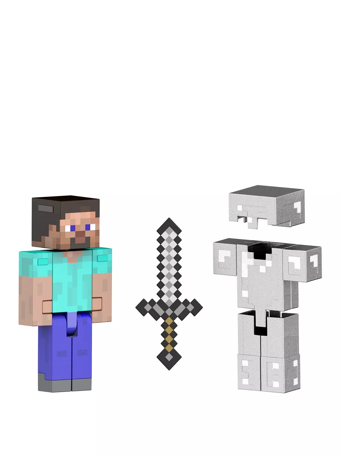 Minecraft Diamond Level Steve Figure Set