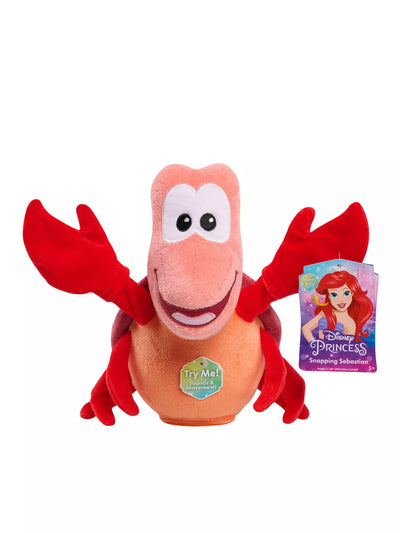 Disney Princess Snapping Sebastian Animated Soft Toy With Sound And Movement