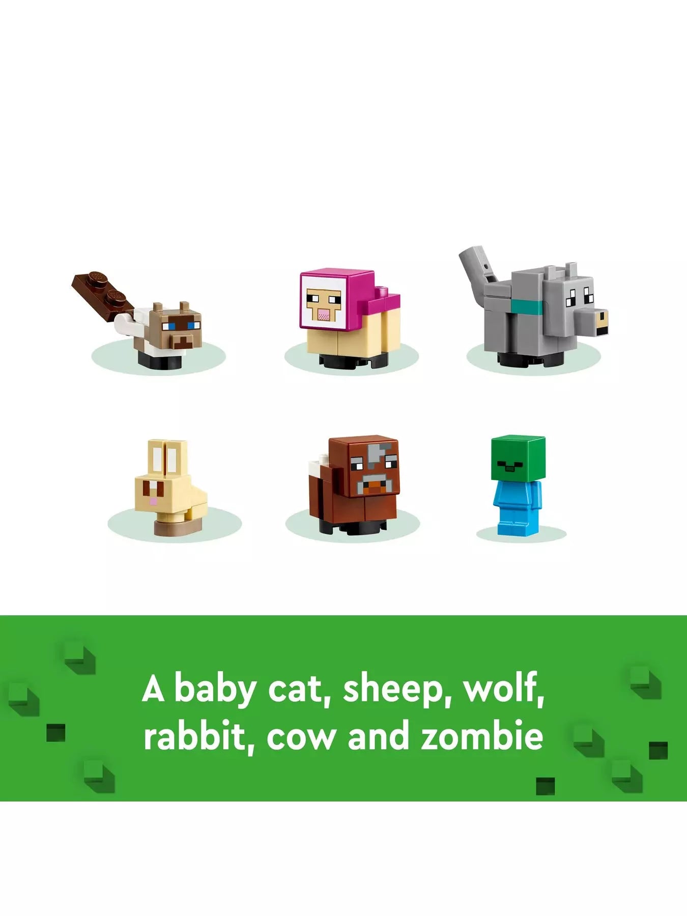Lego minecraft baby wolf on sale