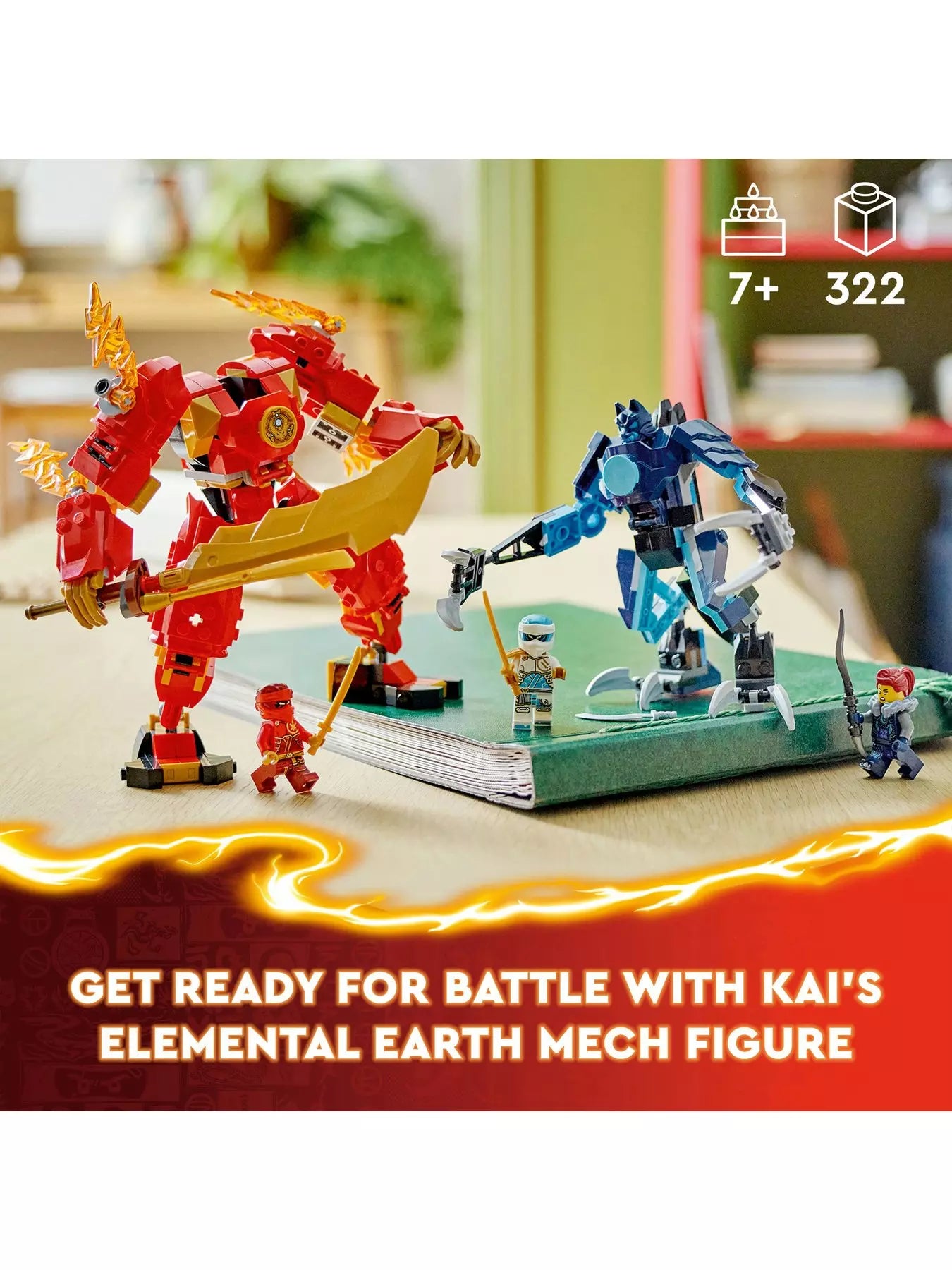 Lego Ninjago 71808 kai's Elemental Fire Mech