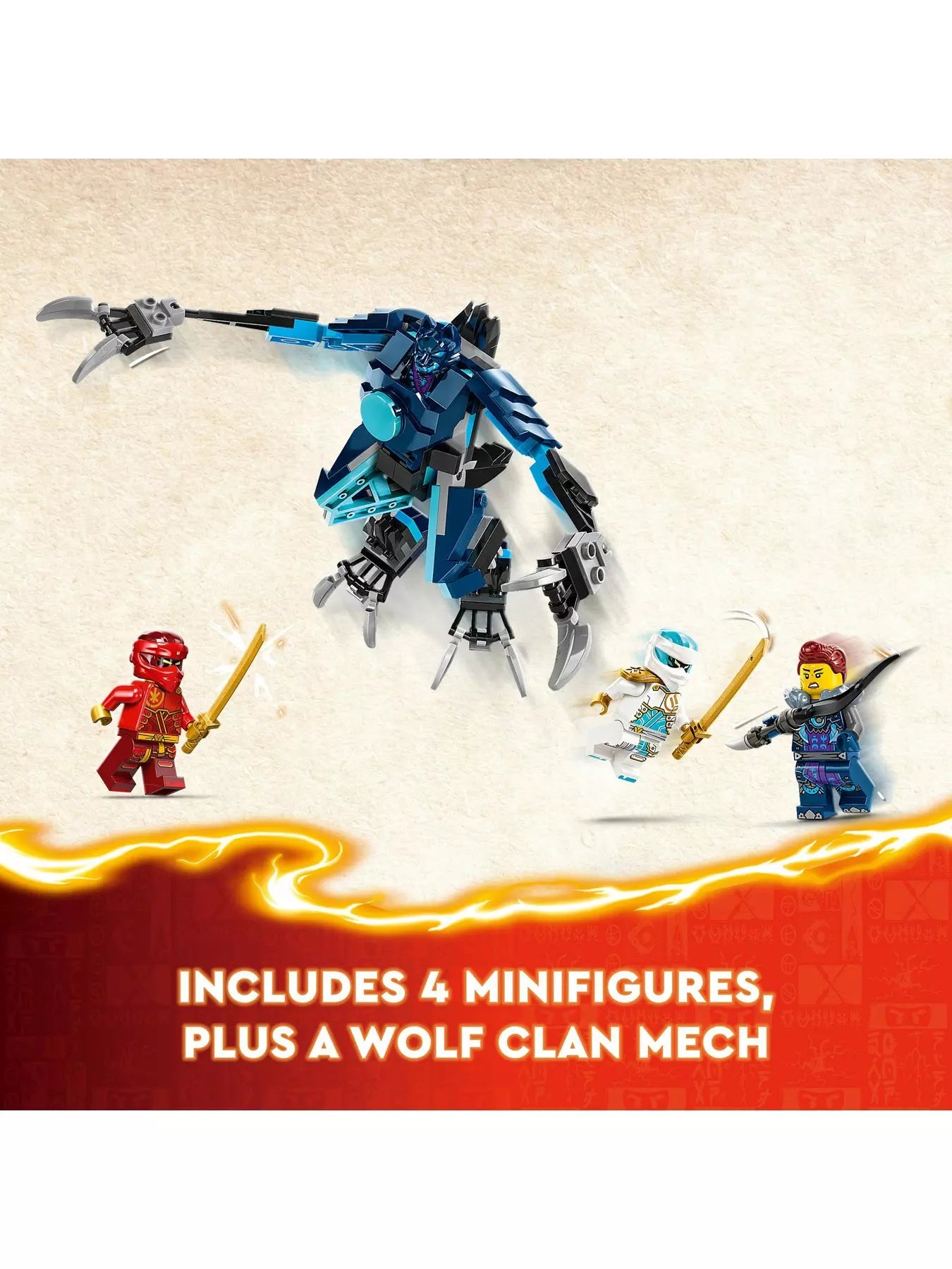 Lego Ninjago 71808 kai's Elemental Fire Mech