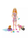 Barbie Walk And Wheel Playset With Doll Puppy And Accessories