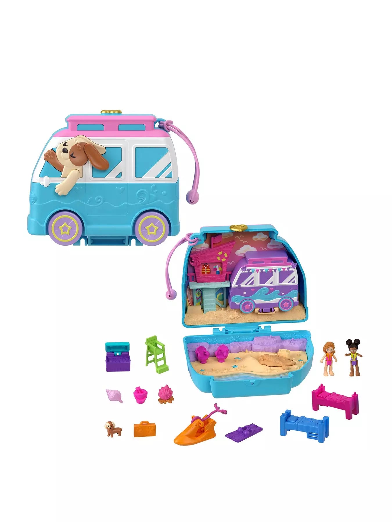 Polly Pocket Seaside Puppy Ride Compact