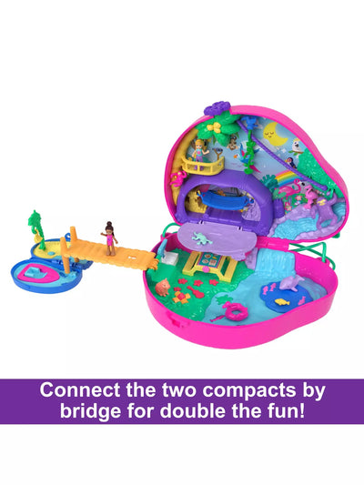 Polly Pocket Sloth Family 2 In 1 Purse Compact Playset