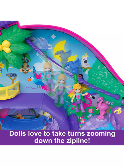 Polly Pocket Sloth Family 2 In 1 Purse Compact Playset