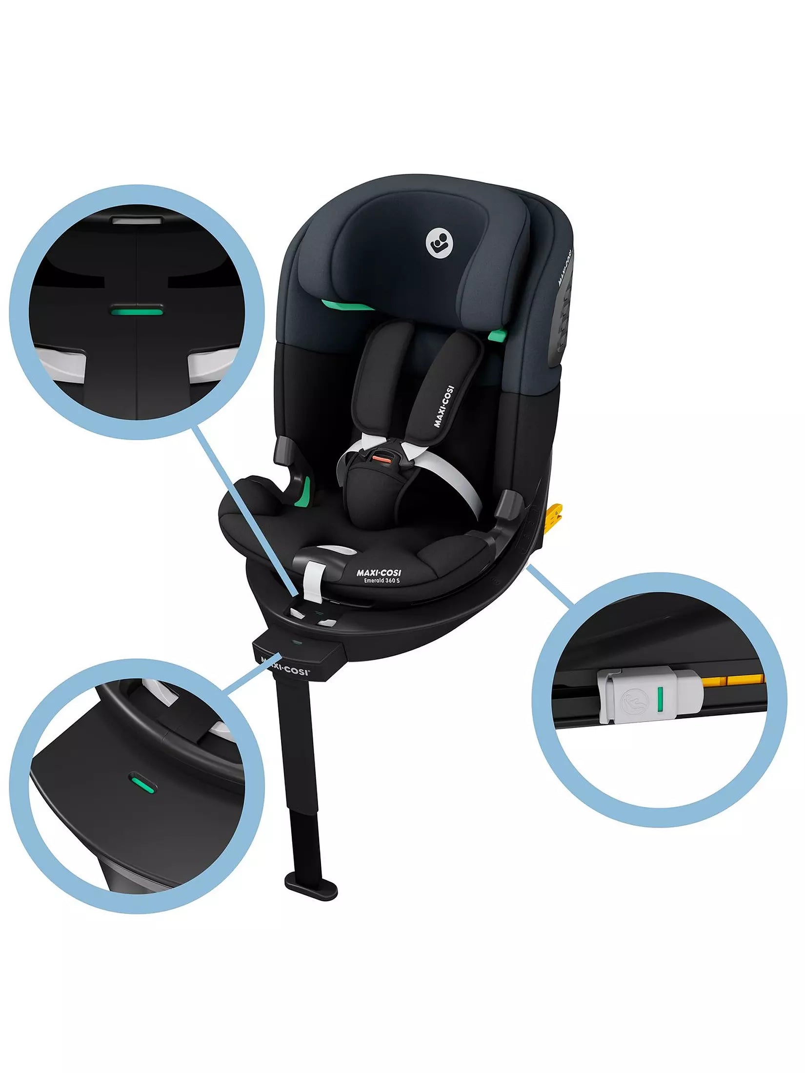 Maxi Cosi Emerald 360s Tonal Black