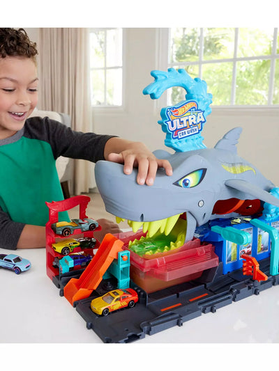 Hot Wheels Ultra Shark Car Wash Playset