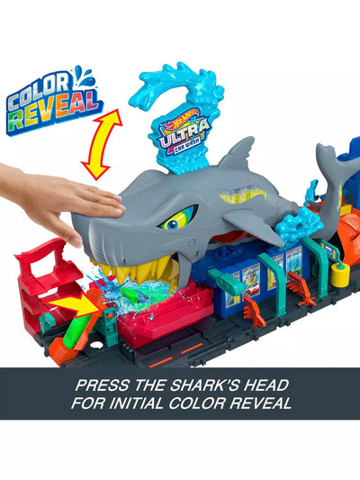 Hot Wheels Ultra Shark Car Wash Playset