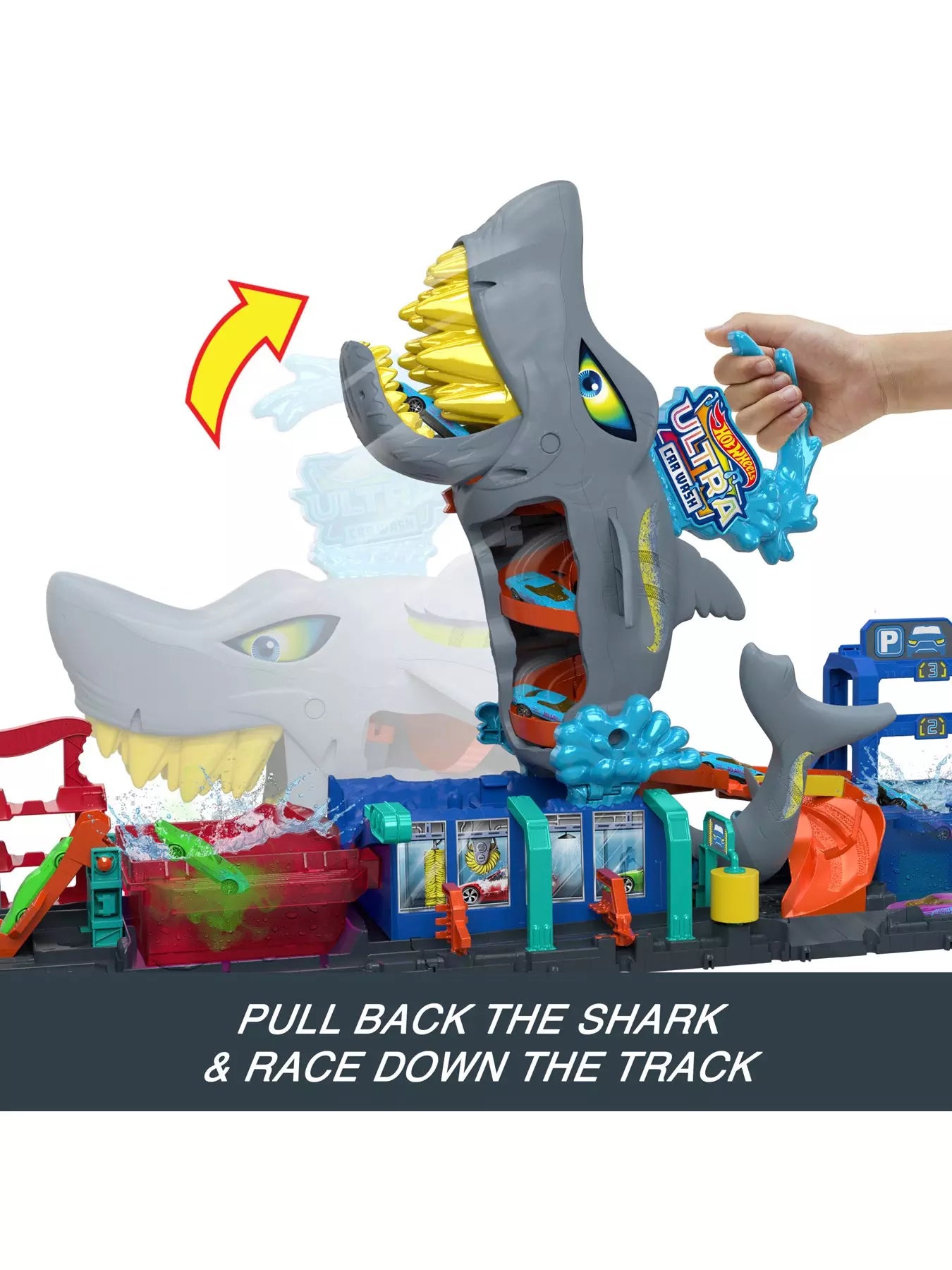 Hot Wheels Ultra Shark Car Wash Playset Totally Toys Ireland