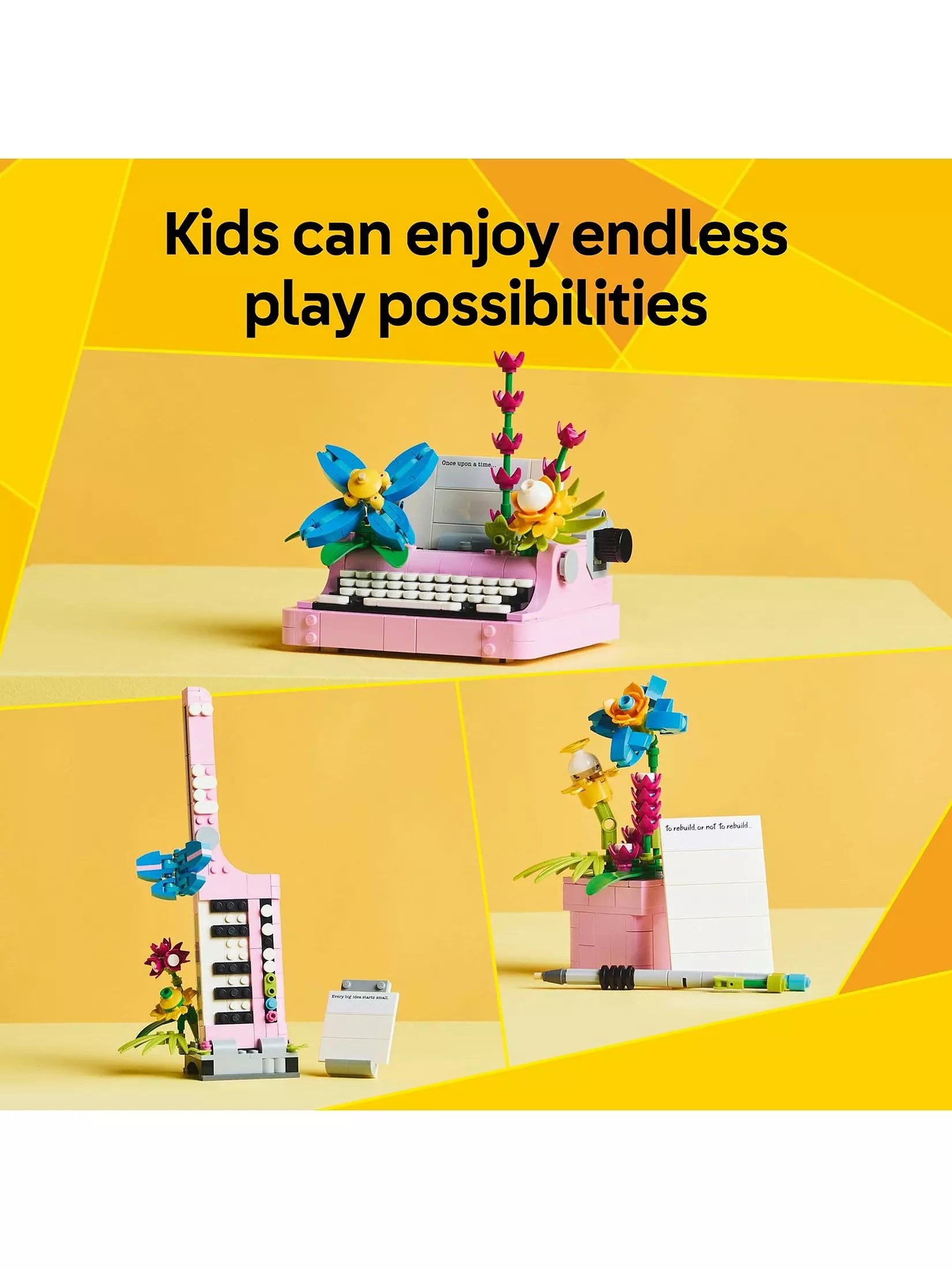 Lego Creator 31169 Typewriter With Flowers