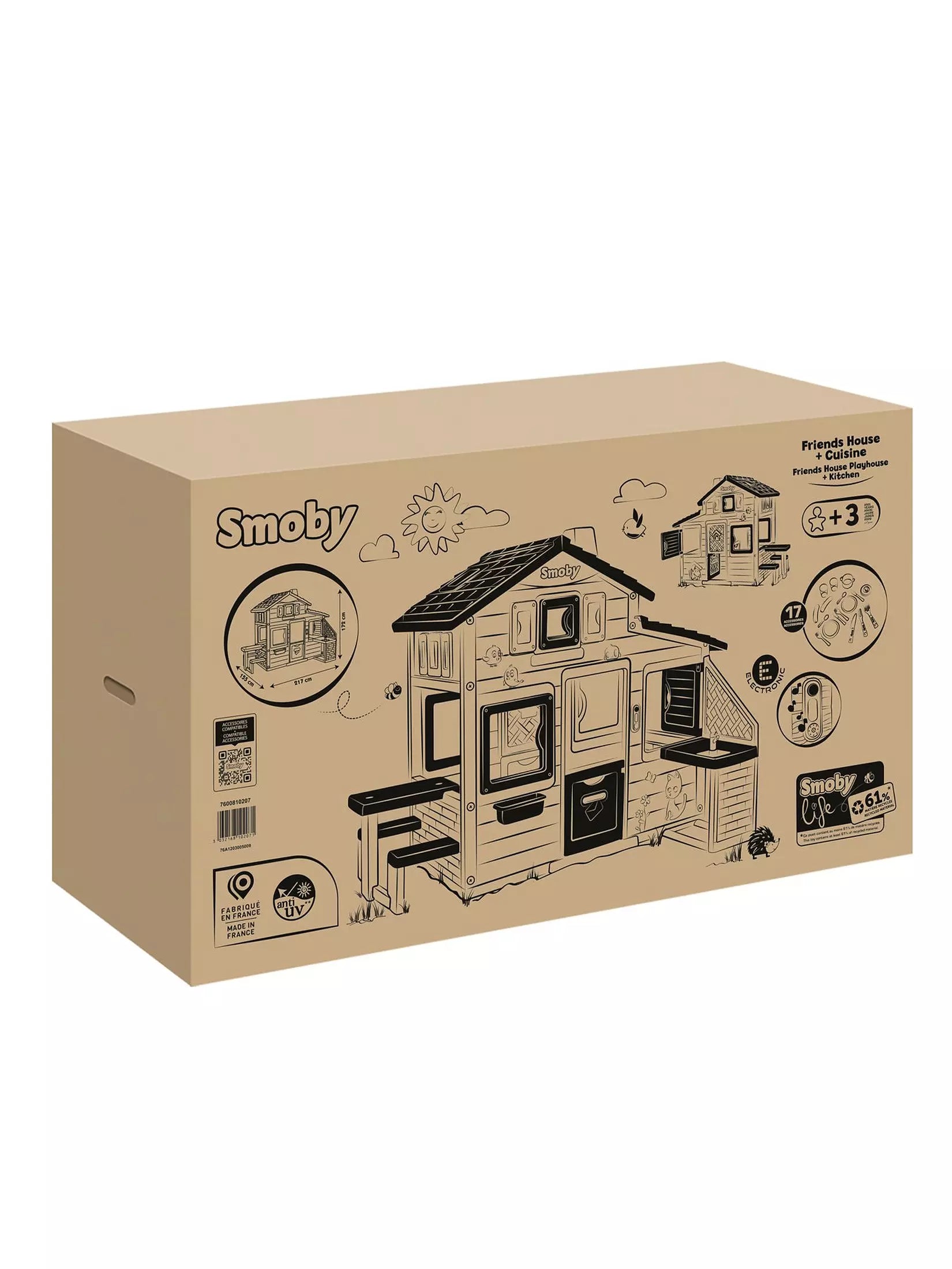 Smoby Life Neo Friends Playhouse With Kitchen