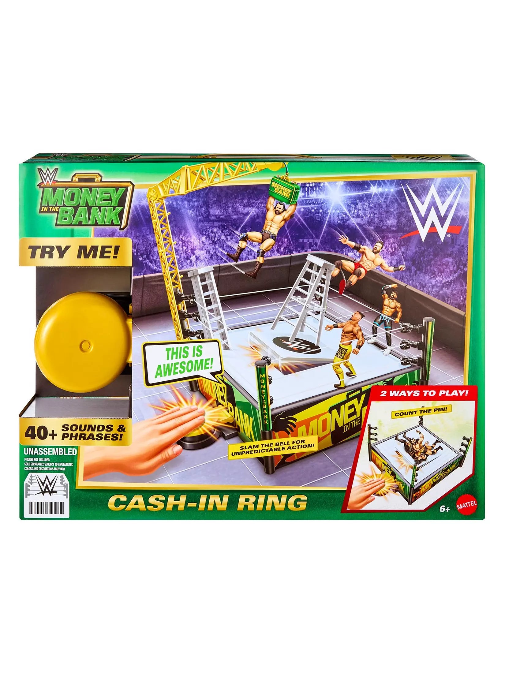WWE Money In The Bank Cash In Ring Playset