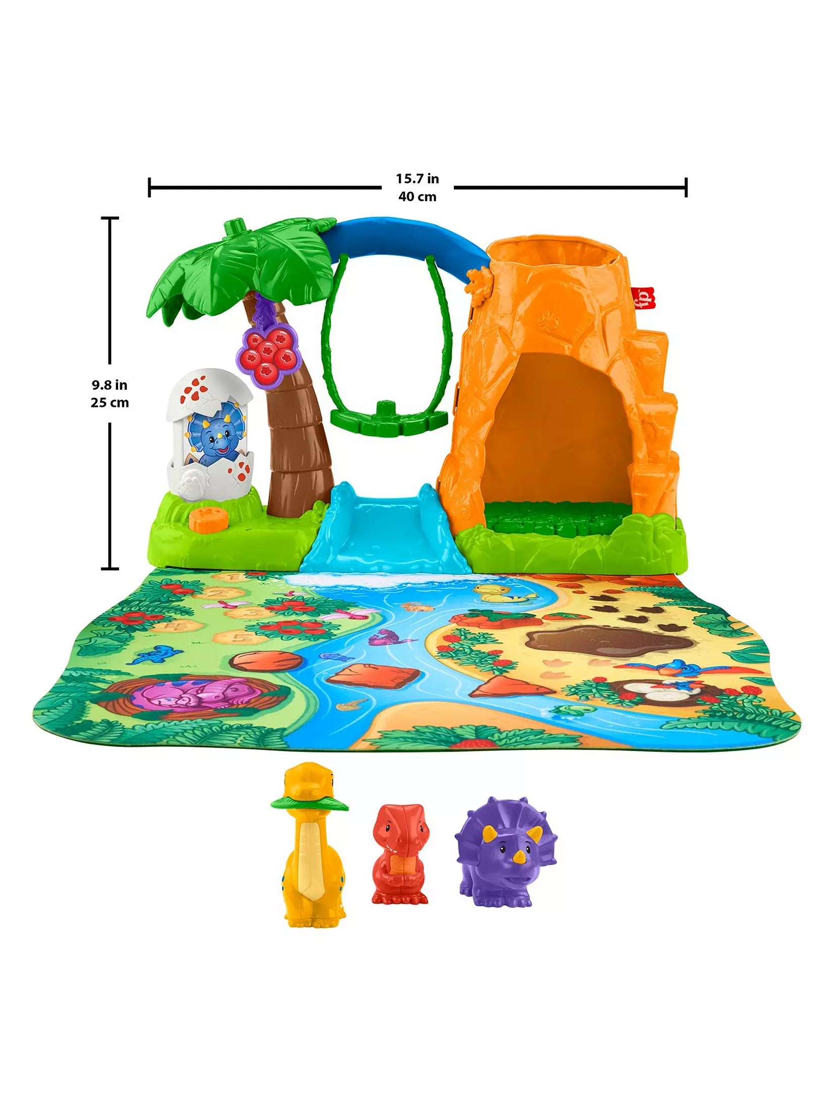 Fisher Price Little People Dinosaur Village And Playmat Playset