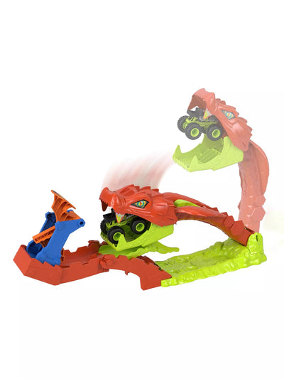 Hot Wheels Monster Trucks Snake Slam Takedown Playset