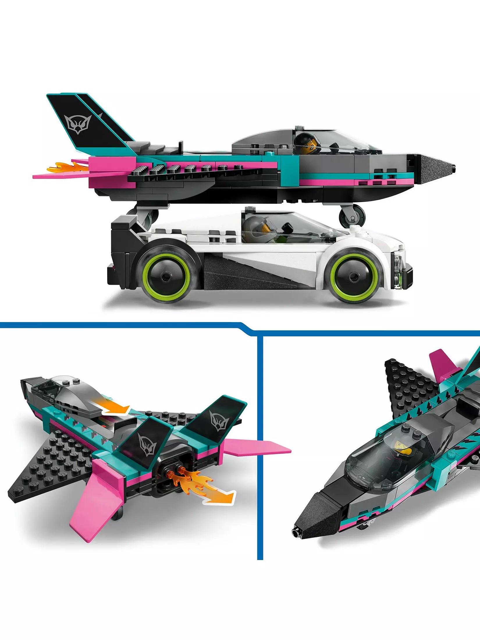Lego City 60489 Jet vs Car