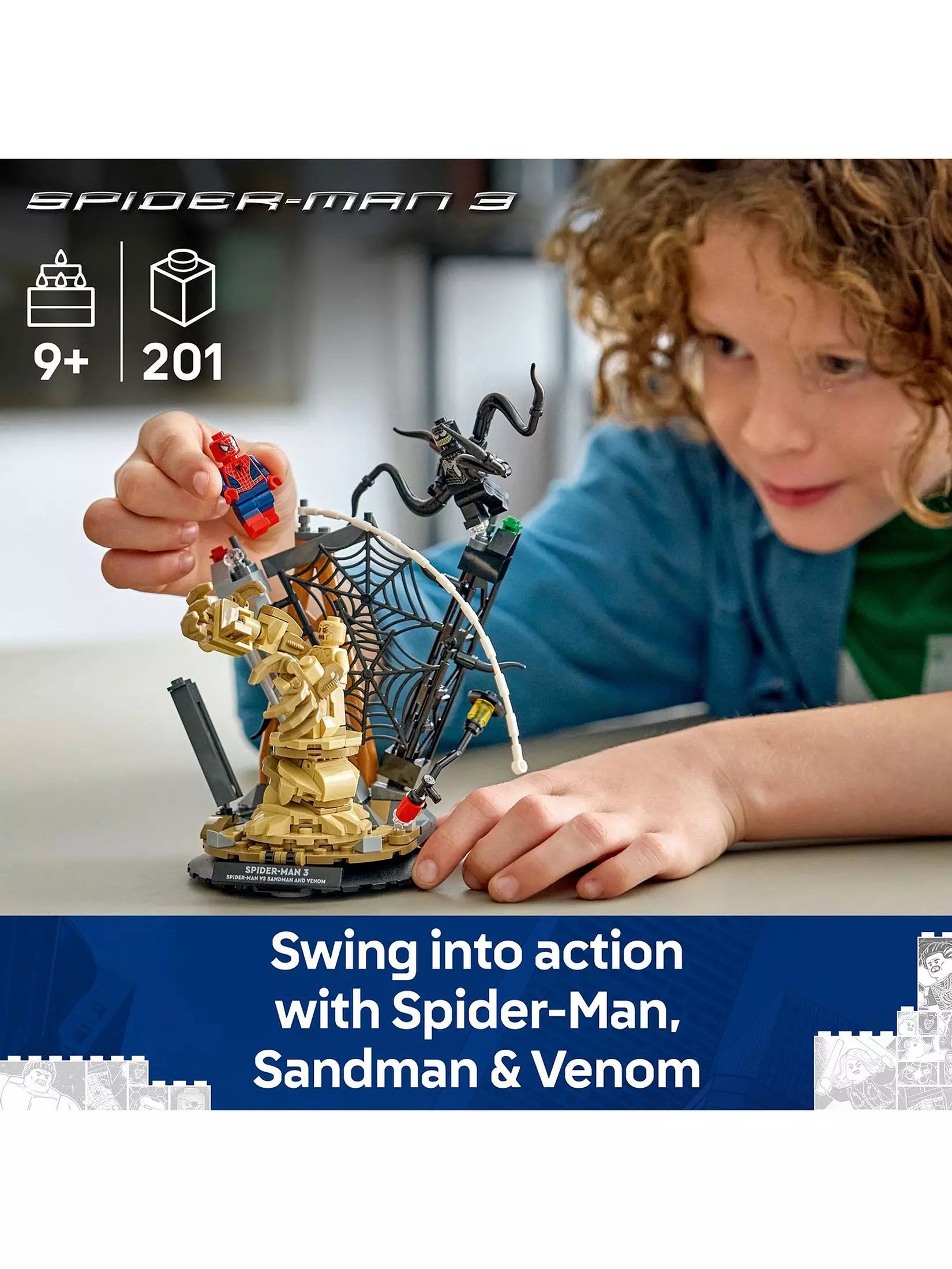 Lego Marvel 76334 Epic Battle SpiderMan vs Sandman
