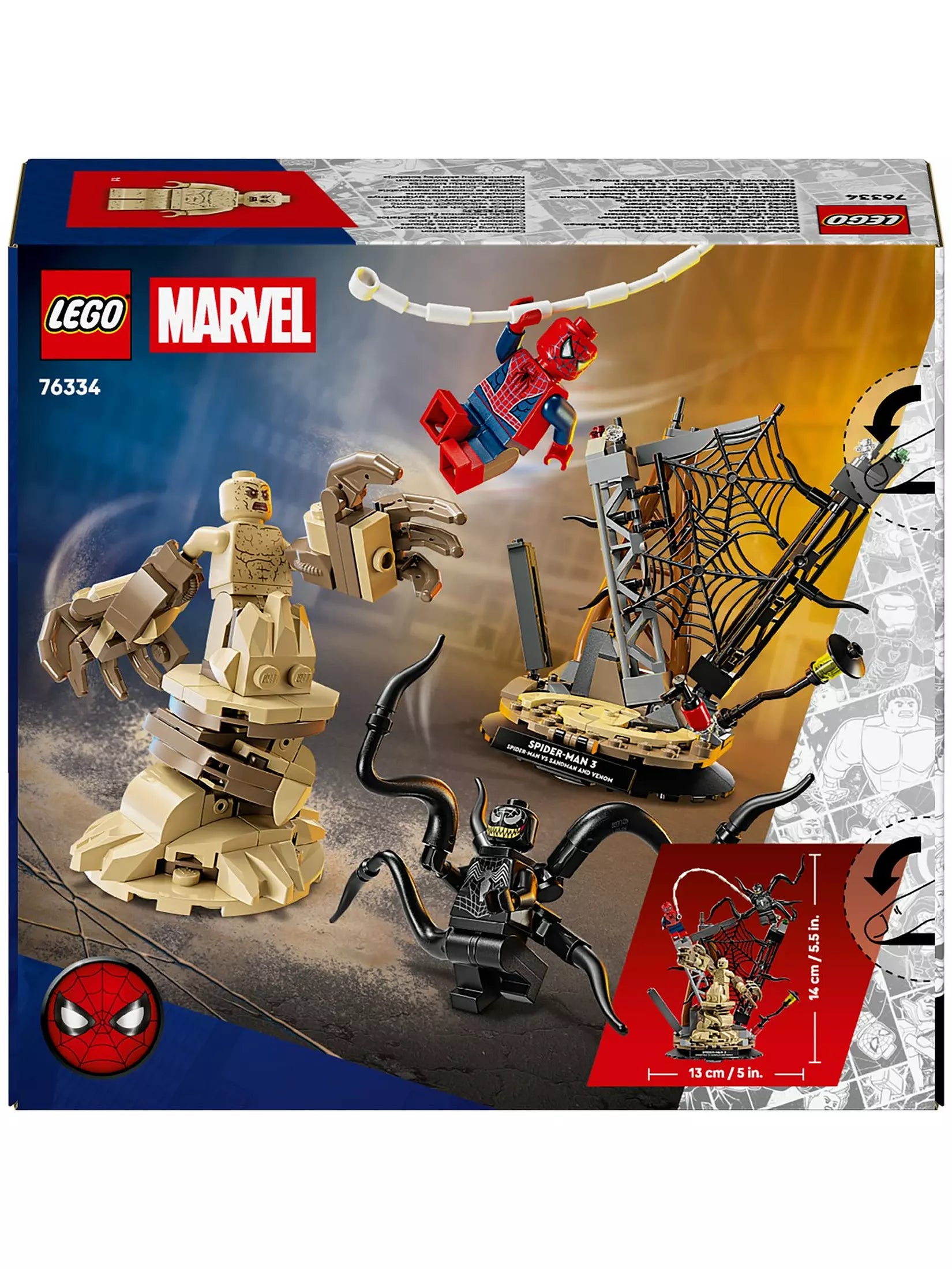 Lego Marvel 76334 Epic Battle SpiderMan vs Sandman