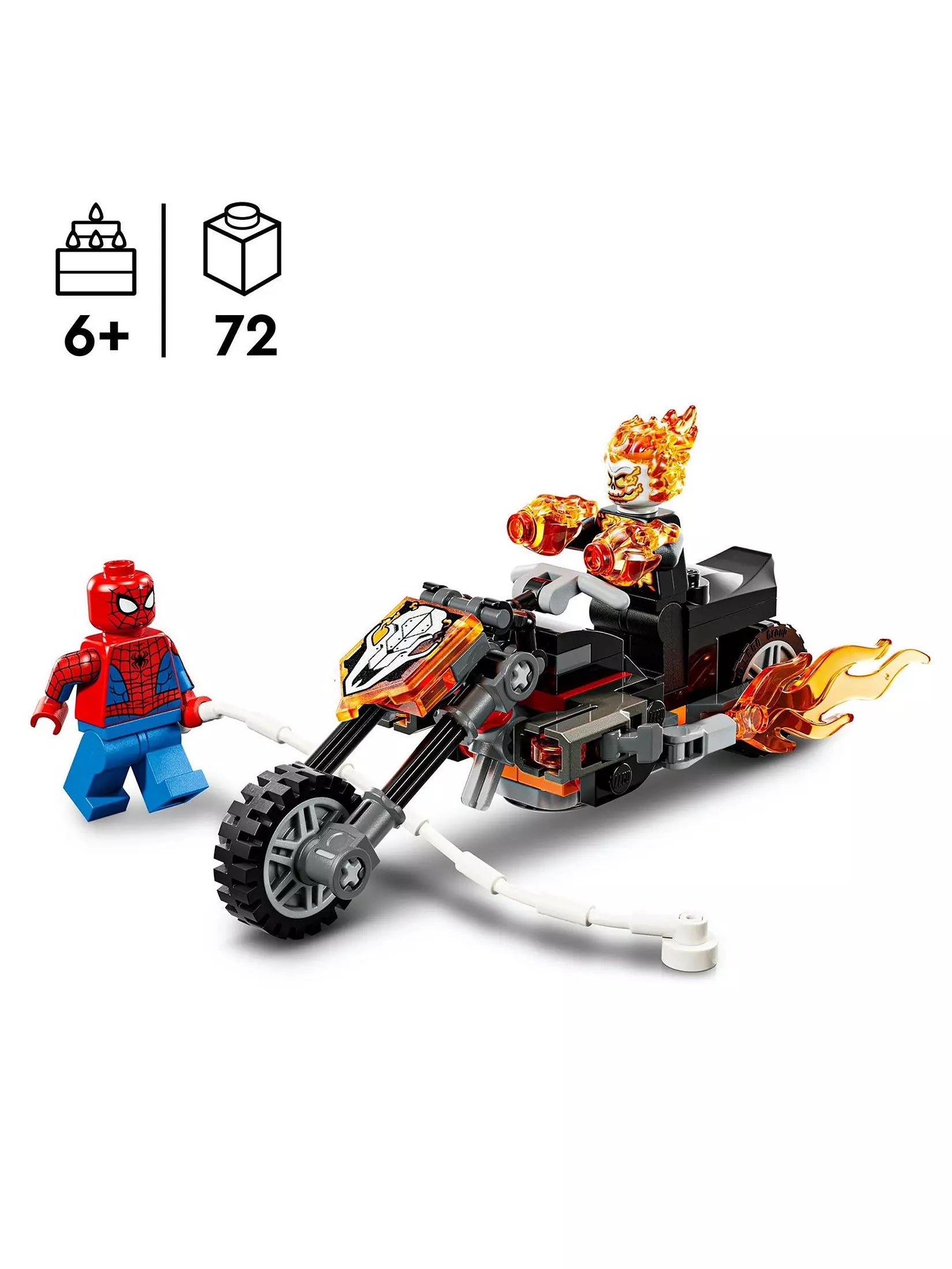 Lego Marvel SpiderMan vs Ghost Rider Motorcycle
