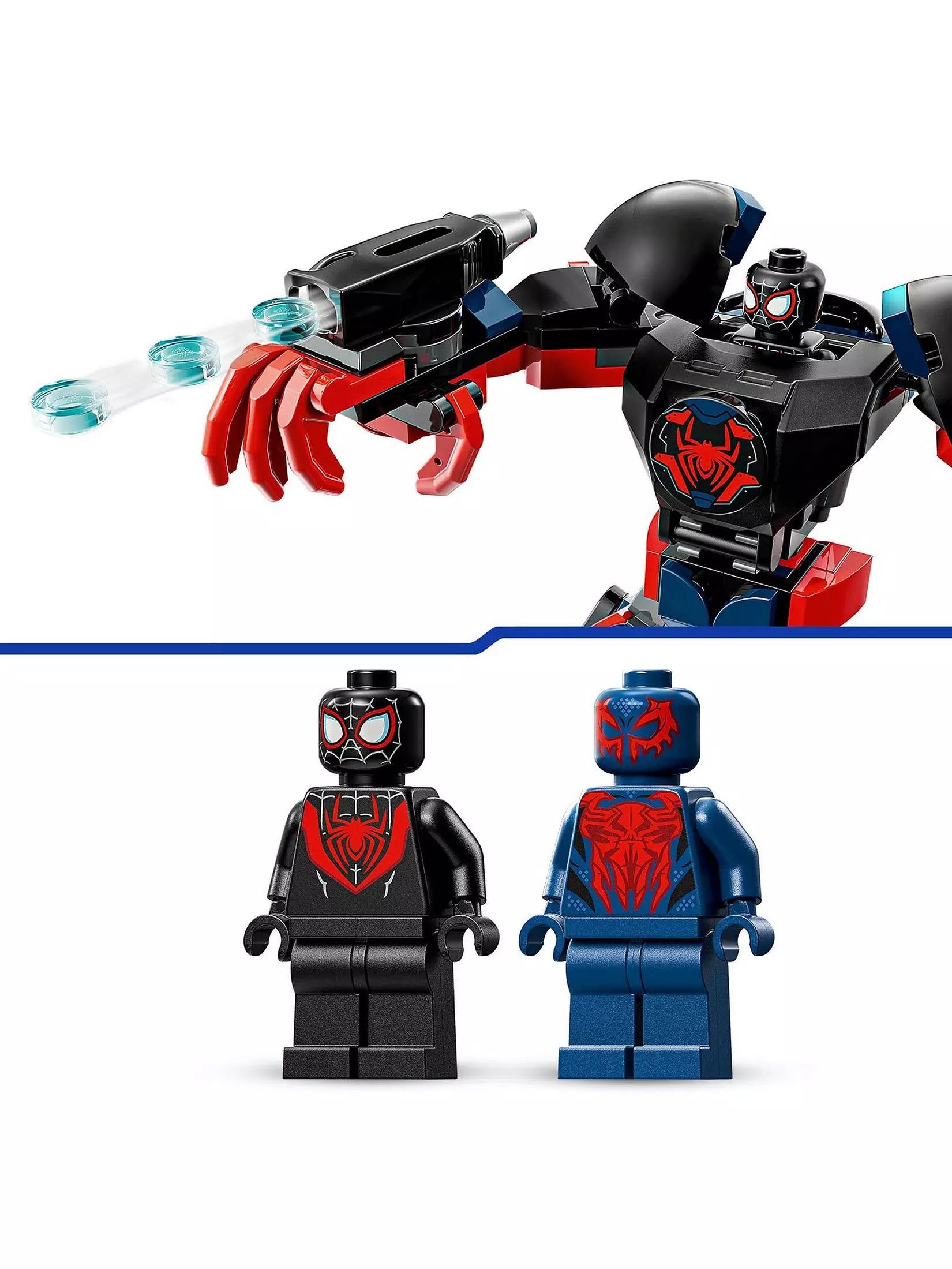 Lego Marvel 76337 Miles Morales Mech vs SpiderMan 2099