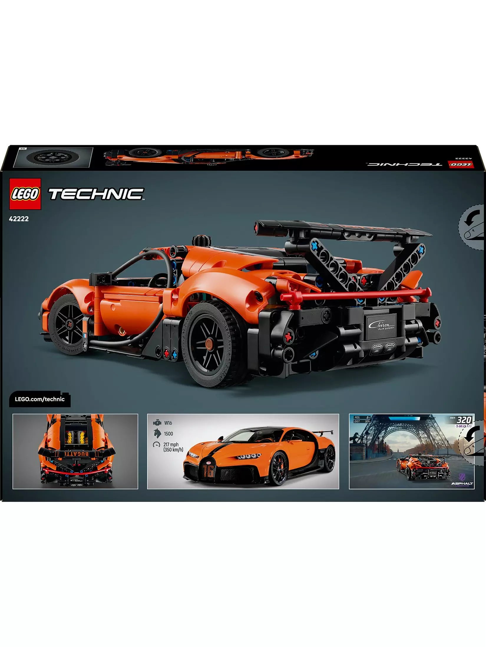 Lego Technic 42222 Bugatti Chiron Pur Sport
