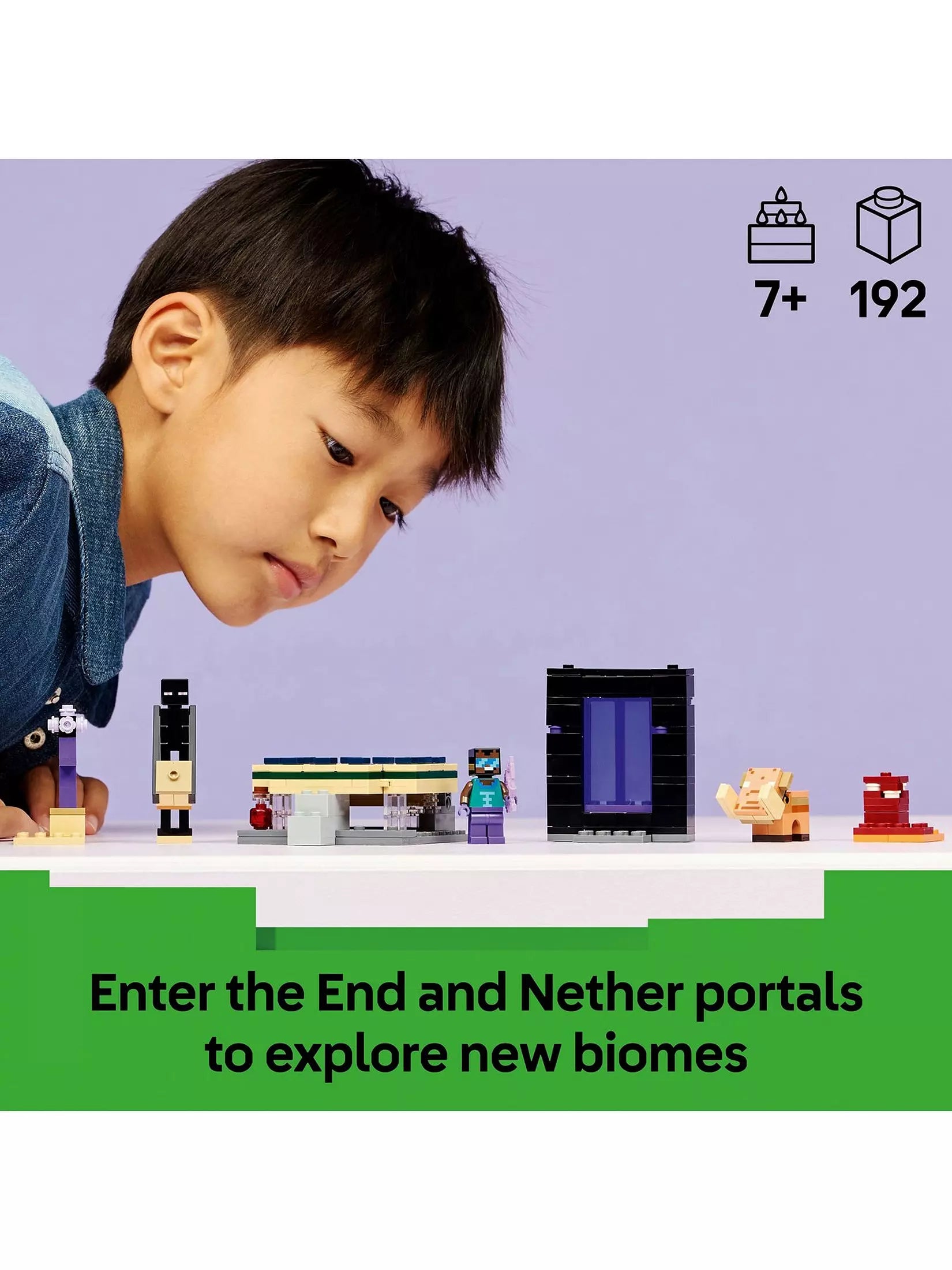 Lego Minecraft 21584 Nether And End Portal Journey