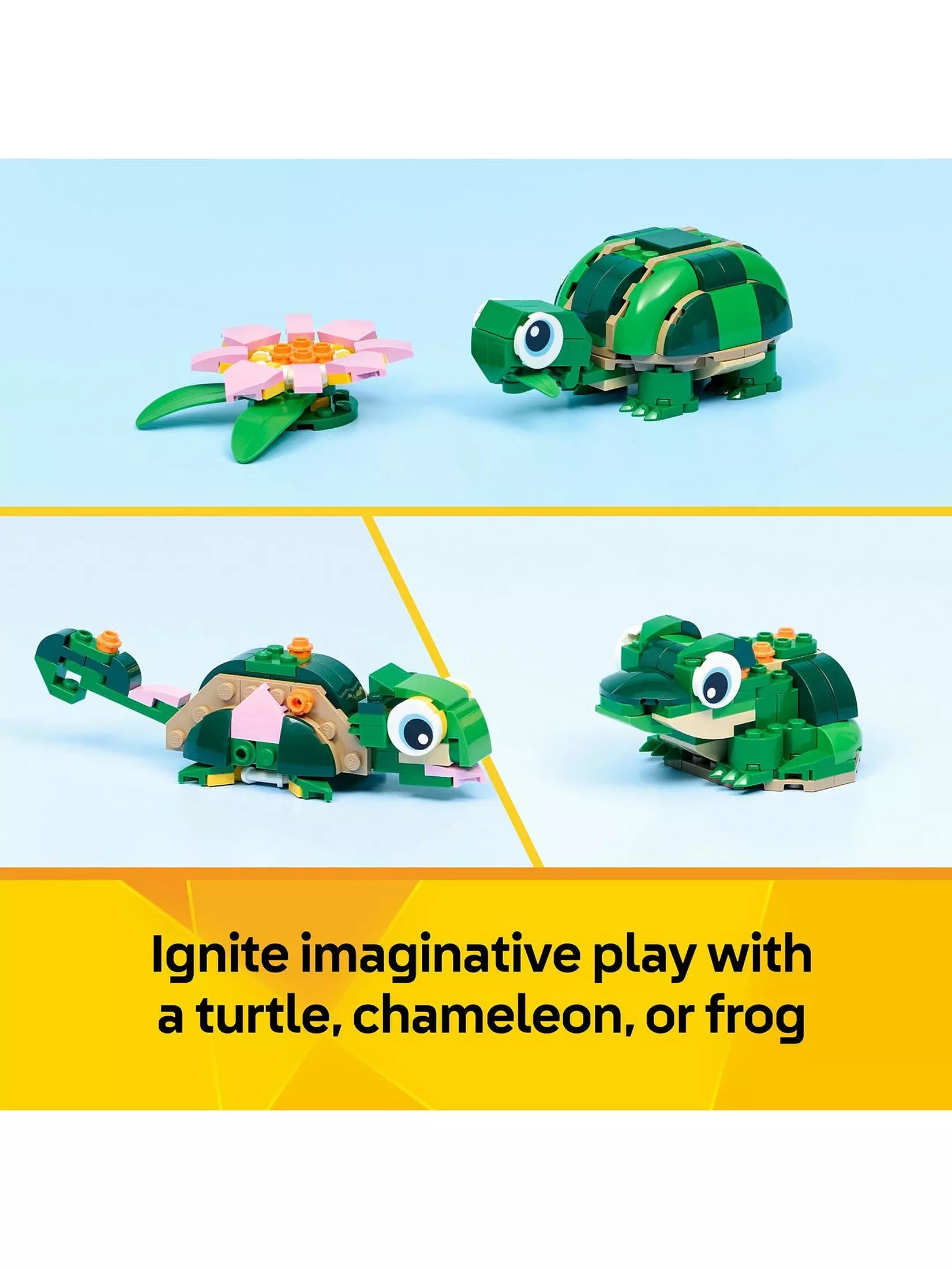 Lego Creator 31377 Turtle With Waterlily