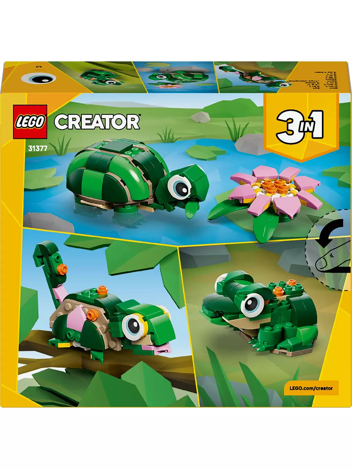 Lego Creator 31377 Turtle With Waterlily