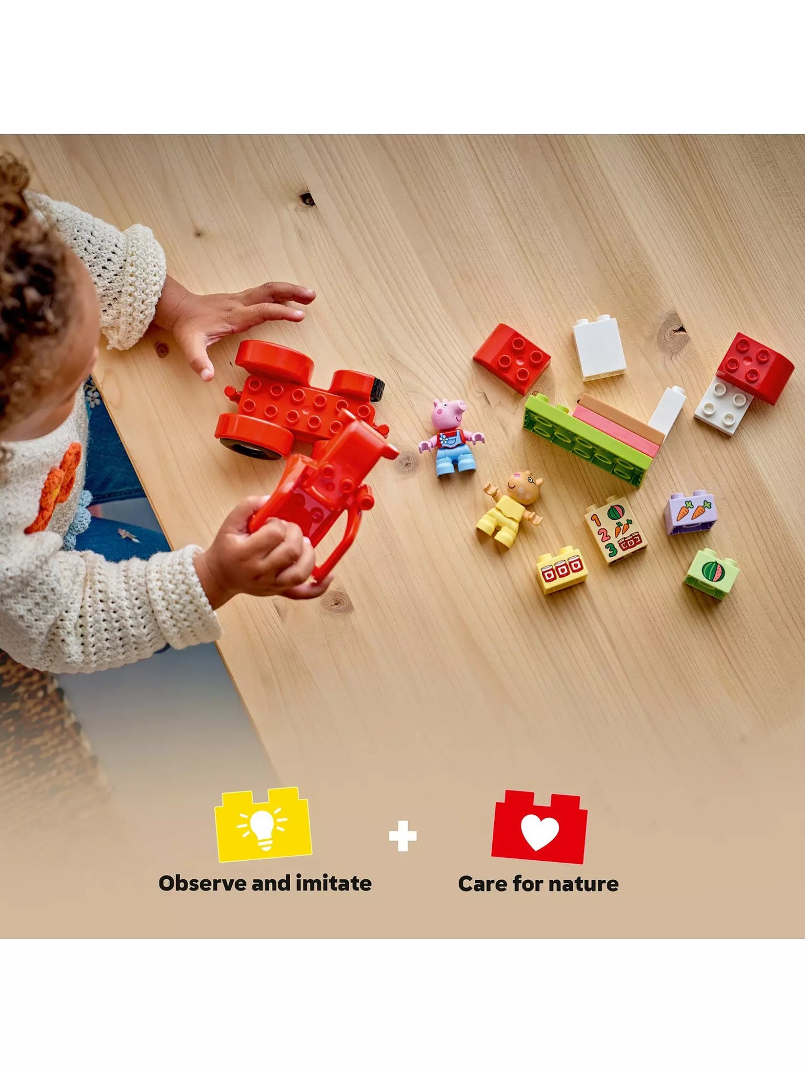 Lego Duplo 10468 Peppa Pig Tractor And Market