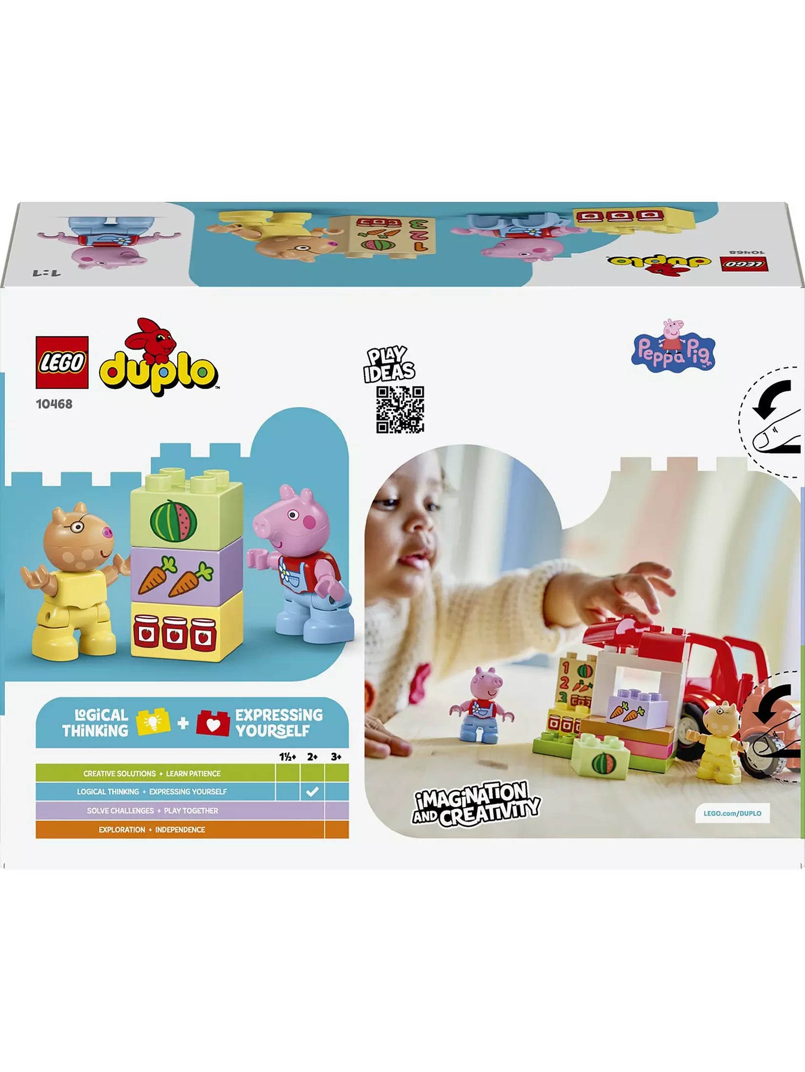 Lego Duplo 10468 Peppa Pig Tractor And Market