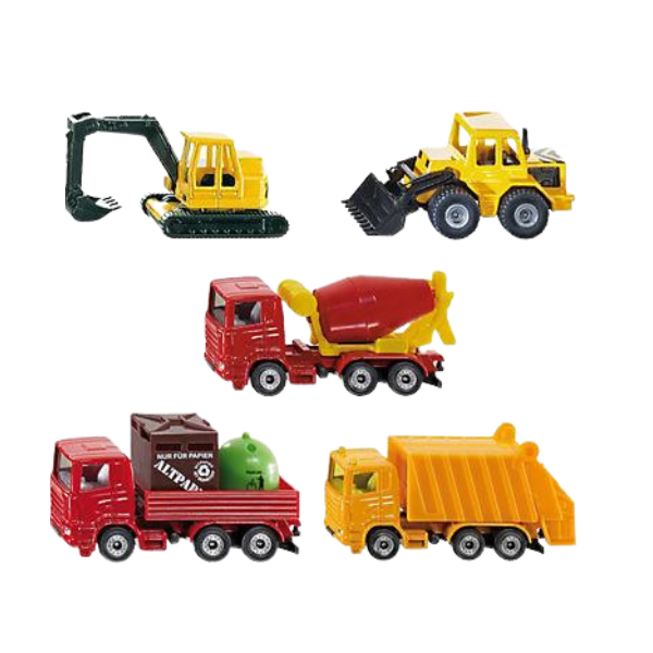 Siku 1:87 Vehicle 5pk Construction