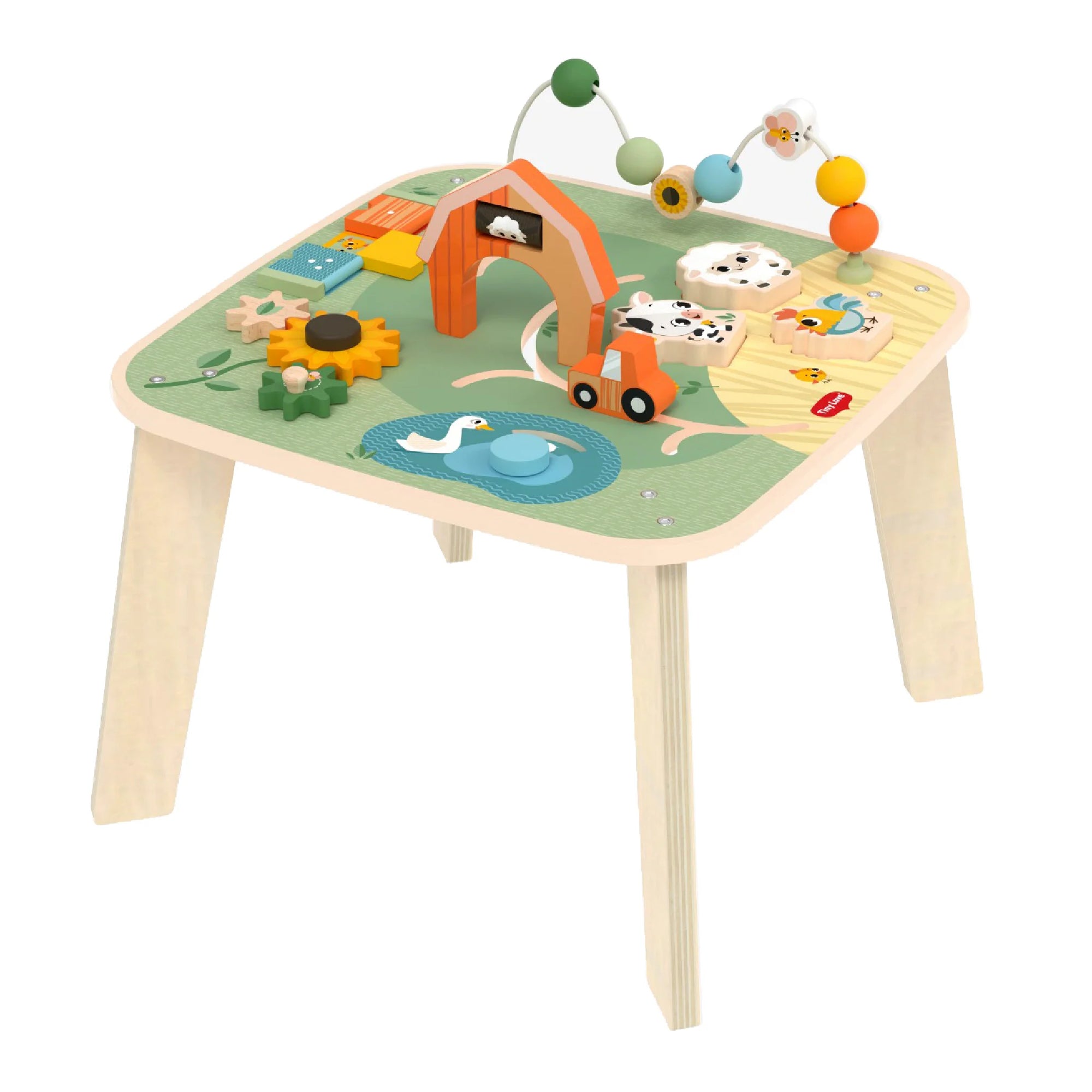 Tiny Love Farmers Funday Wooden Activity Table Infant Toy
